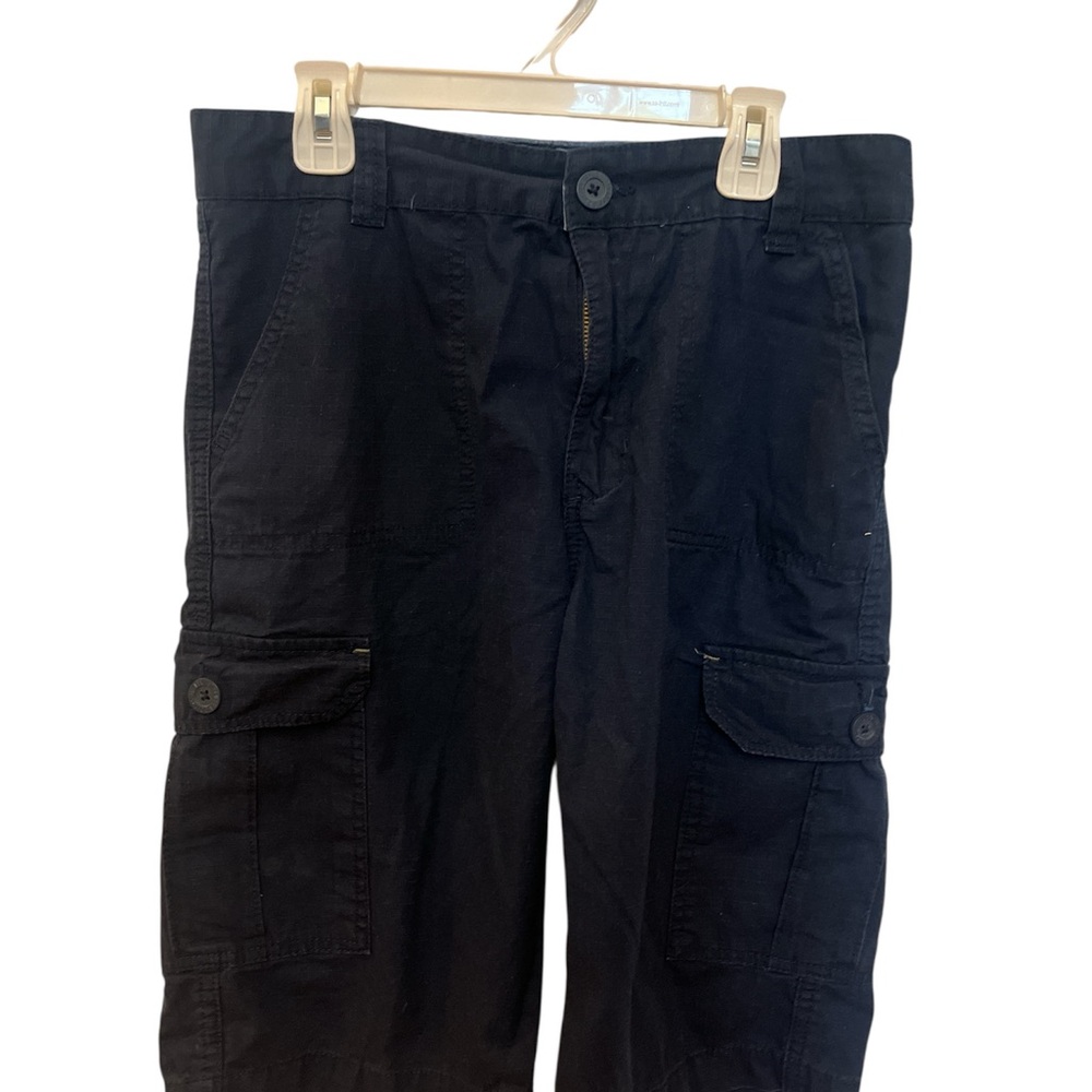 Levi’s Sz 16 Navy Blue Cargo Shorts Zip Fly Button Waist Cotton 16 Regular